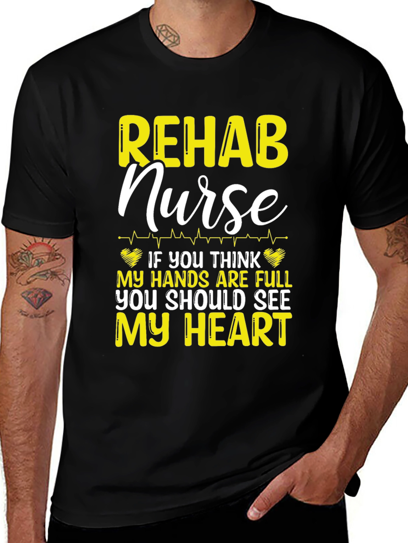 Rehab Nurse T-Shirt: Full Hands Full Heart!