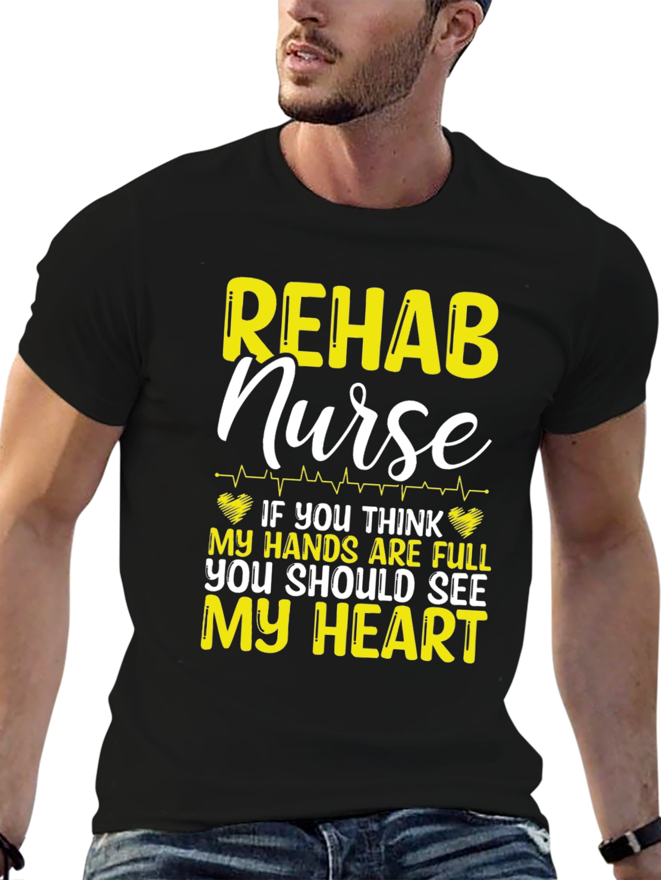 Rehab Nurse T-Shirt: Full Hands Full Heart!