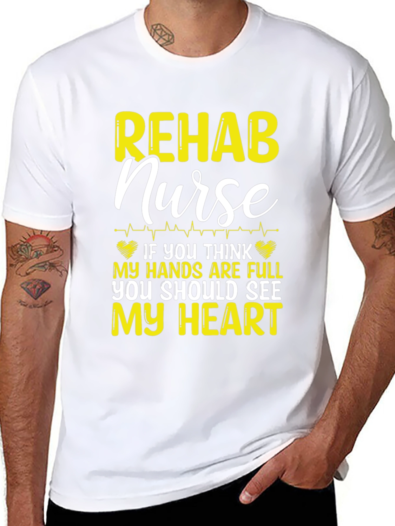 Rehab Nurse T-Shirt: Full Hands Full Heart!