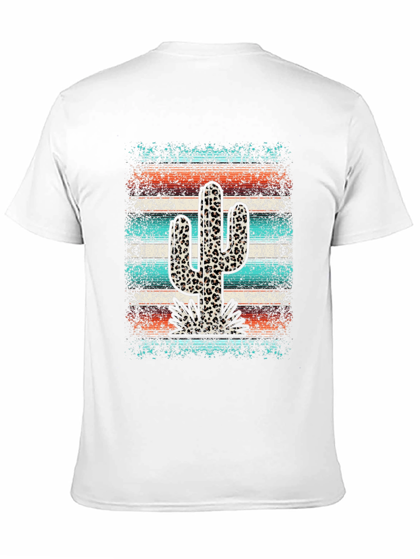 Leopard Cactus Graphic Tee - Trendy Western Style