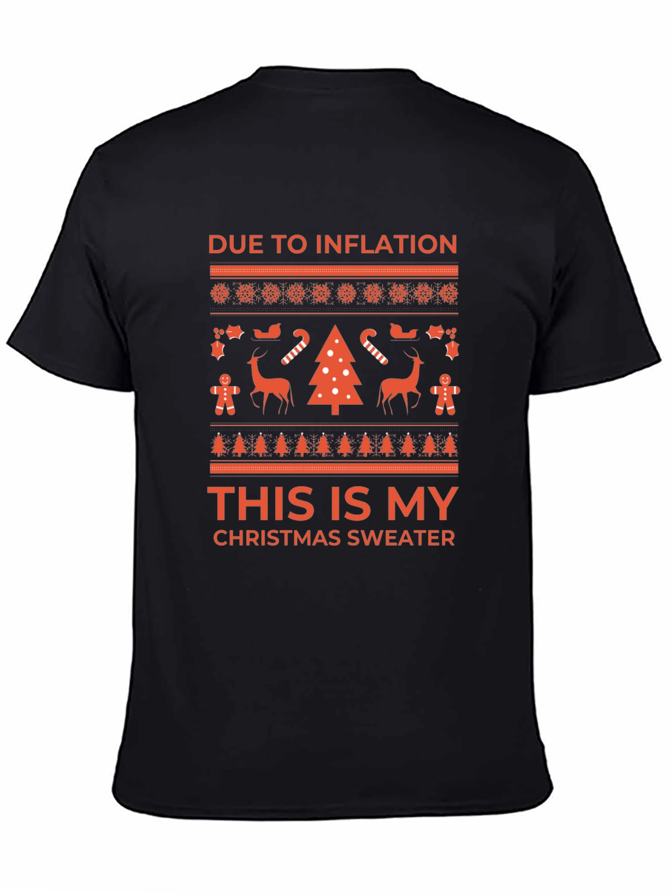 Inflation Christmas Sweater Tee