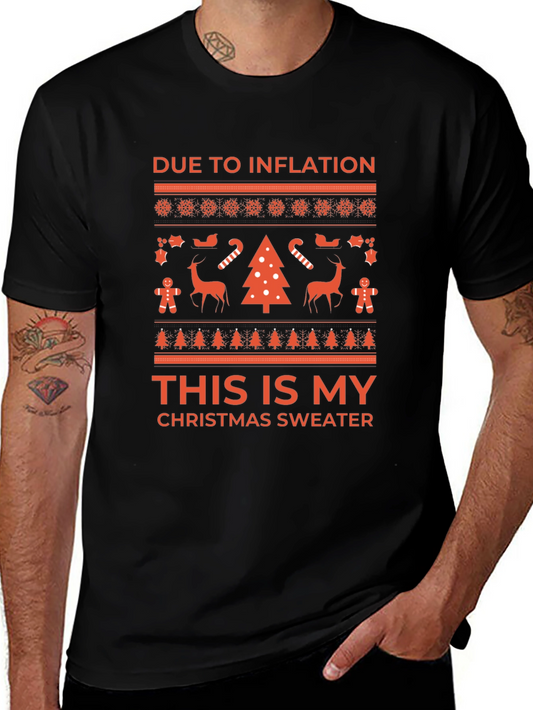 Inflation Christmas Sweater Tee