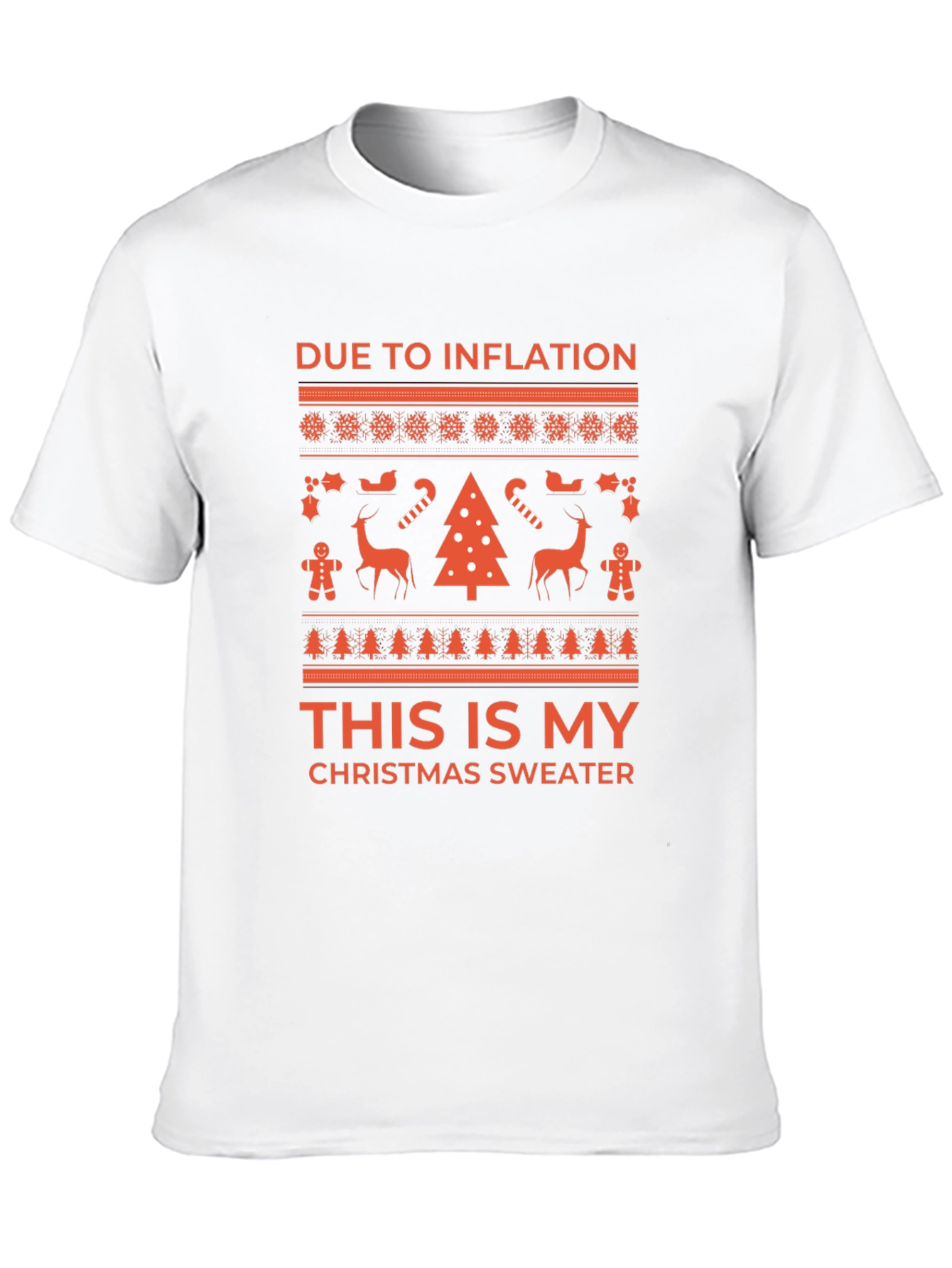 Inflation Christmas Sweater Tee
