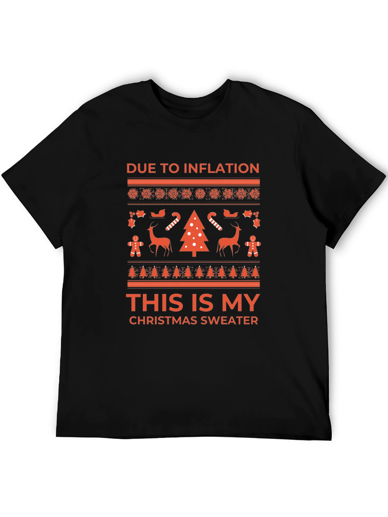 Inflation Christmas Sweater Tee