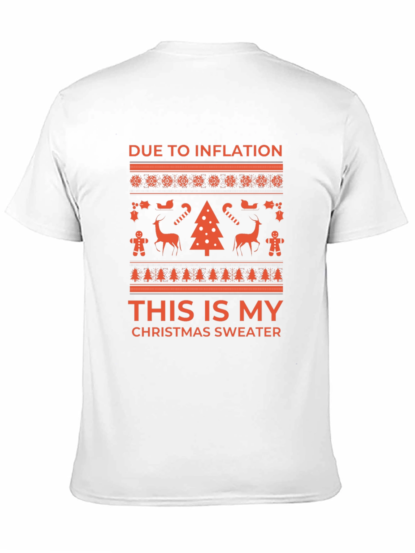 Inflation Christmas Sweater Tee