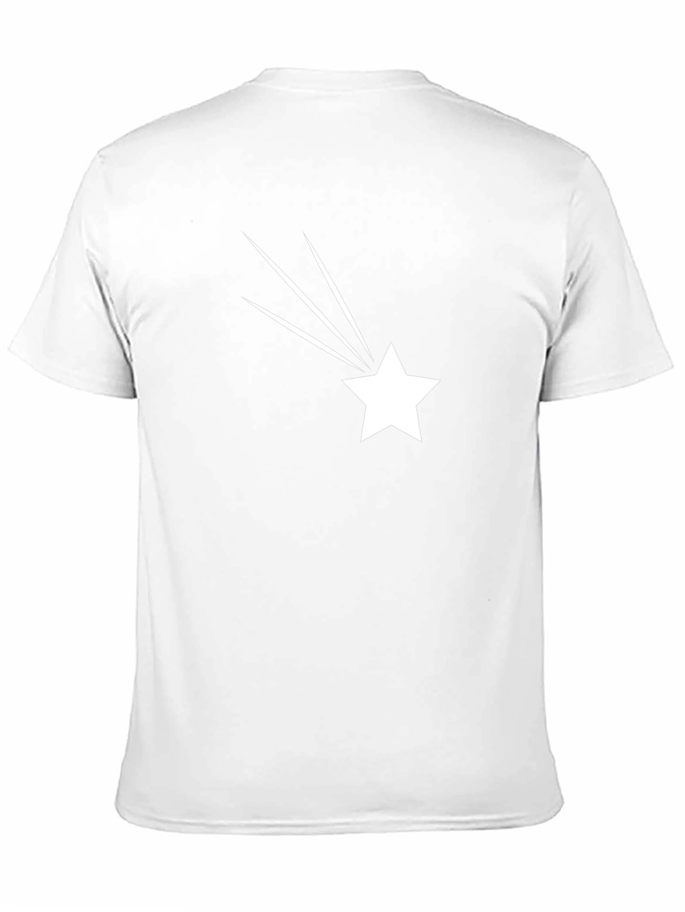 Shooting Star Graphic Tee - Black Cotton T-Shirt