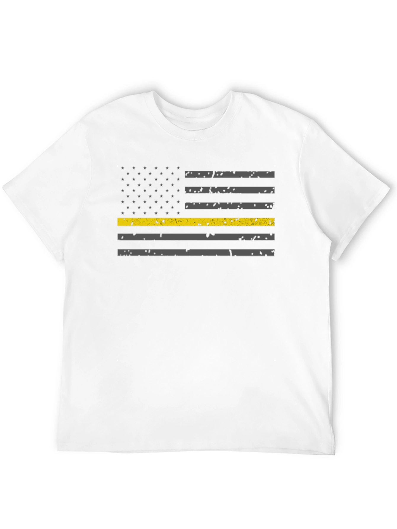 Thin Yellow Line American Flag T-Shirt