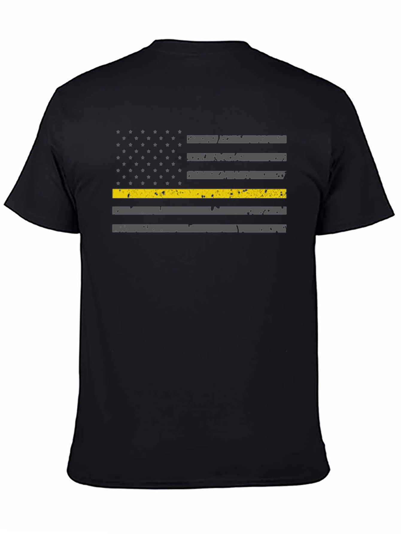 Thin Yellow Line American Flag T-Shirt