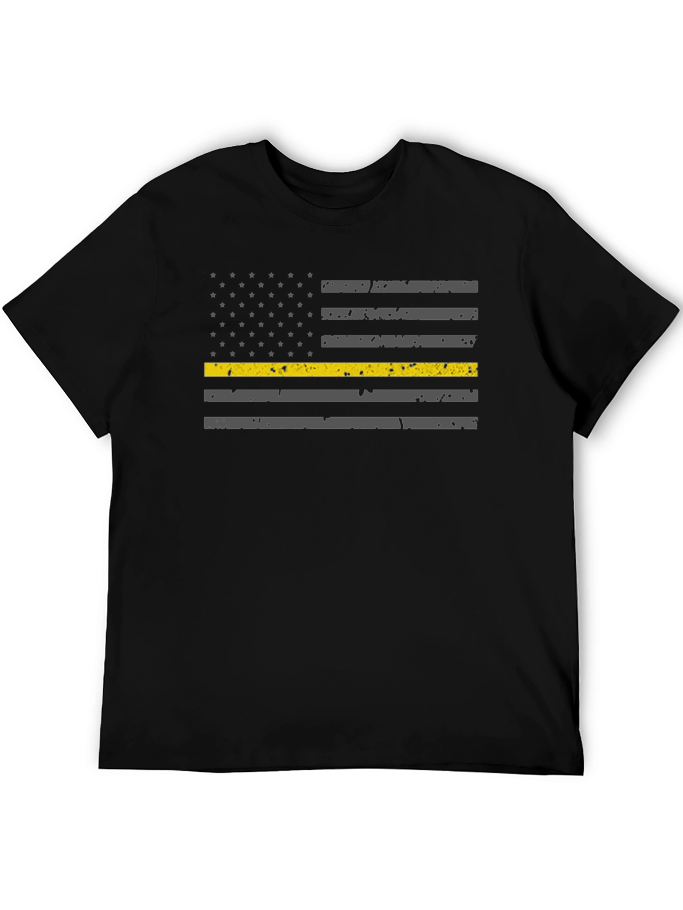 Thin Yellow Line American Flag T-Shirt