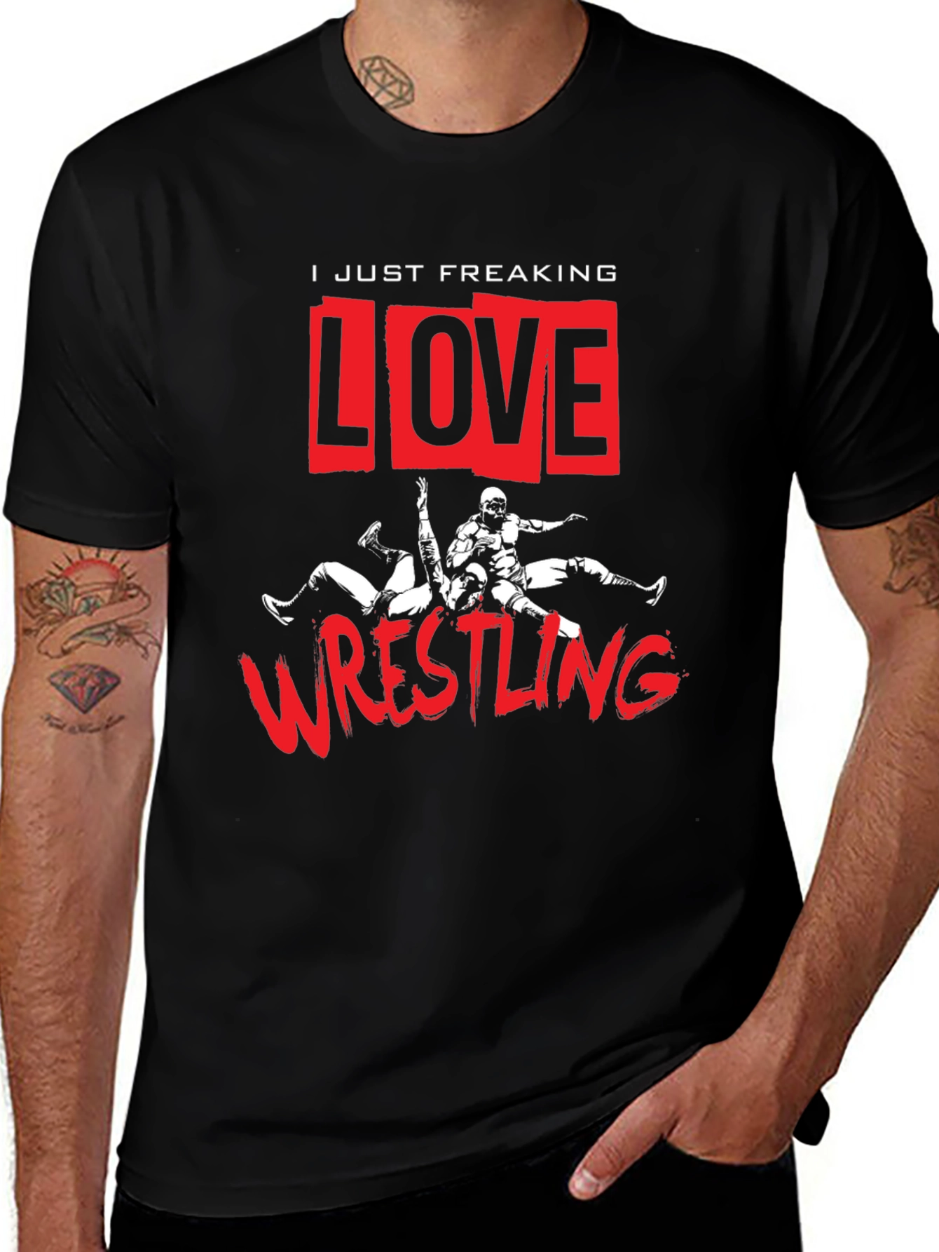 Wrestling Fan T-Shirt - I Love Wrestling Tee