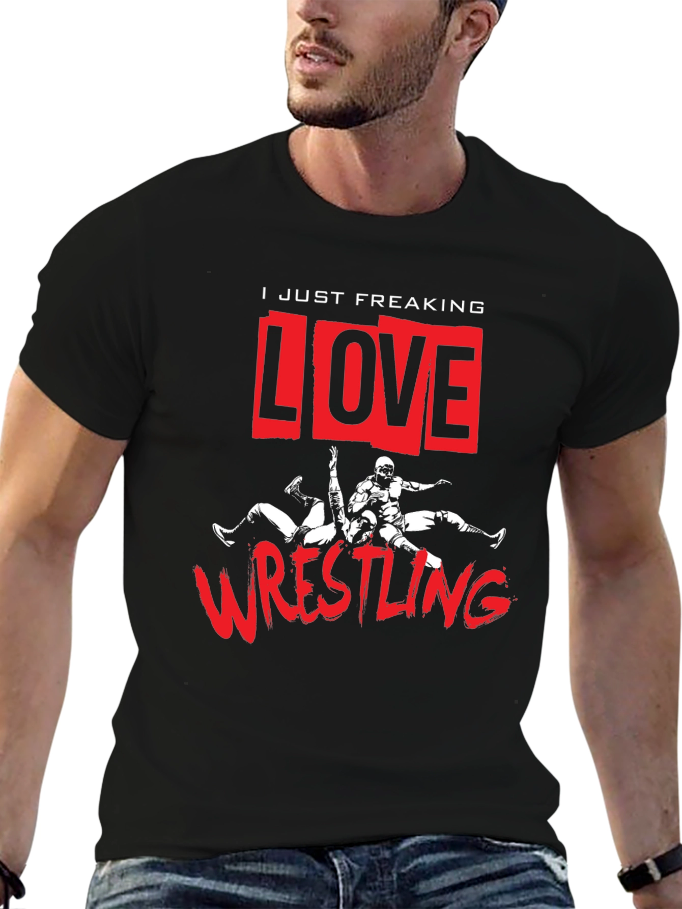 Wrestling Fan T-Shirt - I Love Wrestling Tee