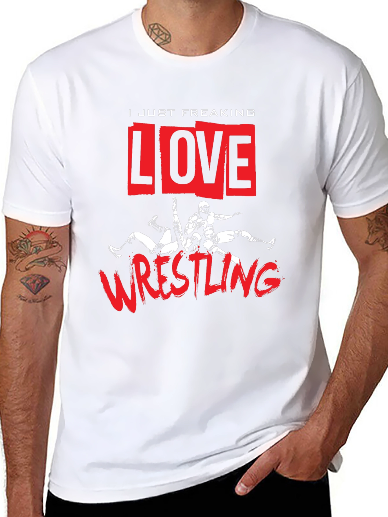 Wrestling Fan T-Shirt - I Love Wrestling Tee