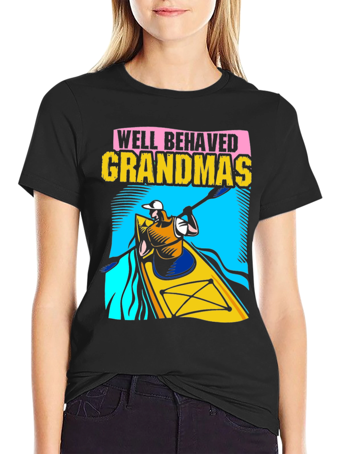 Well Behaved Grandmas Kayaking T-Shirt