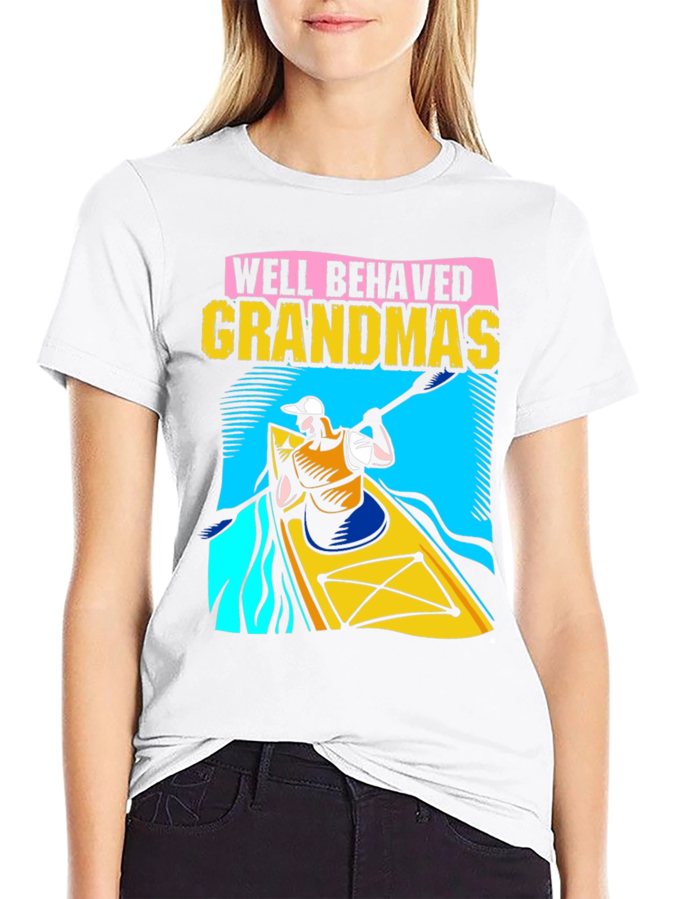 Well Behaved Grandmas Kayaking T-Shirt