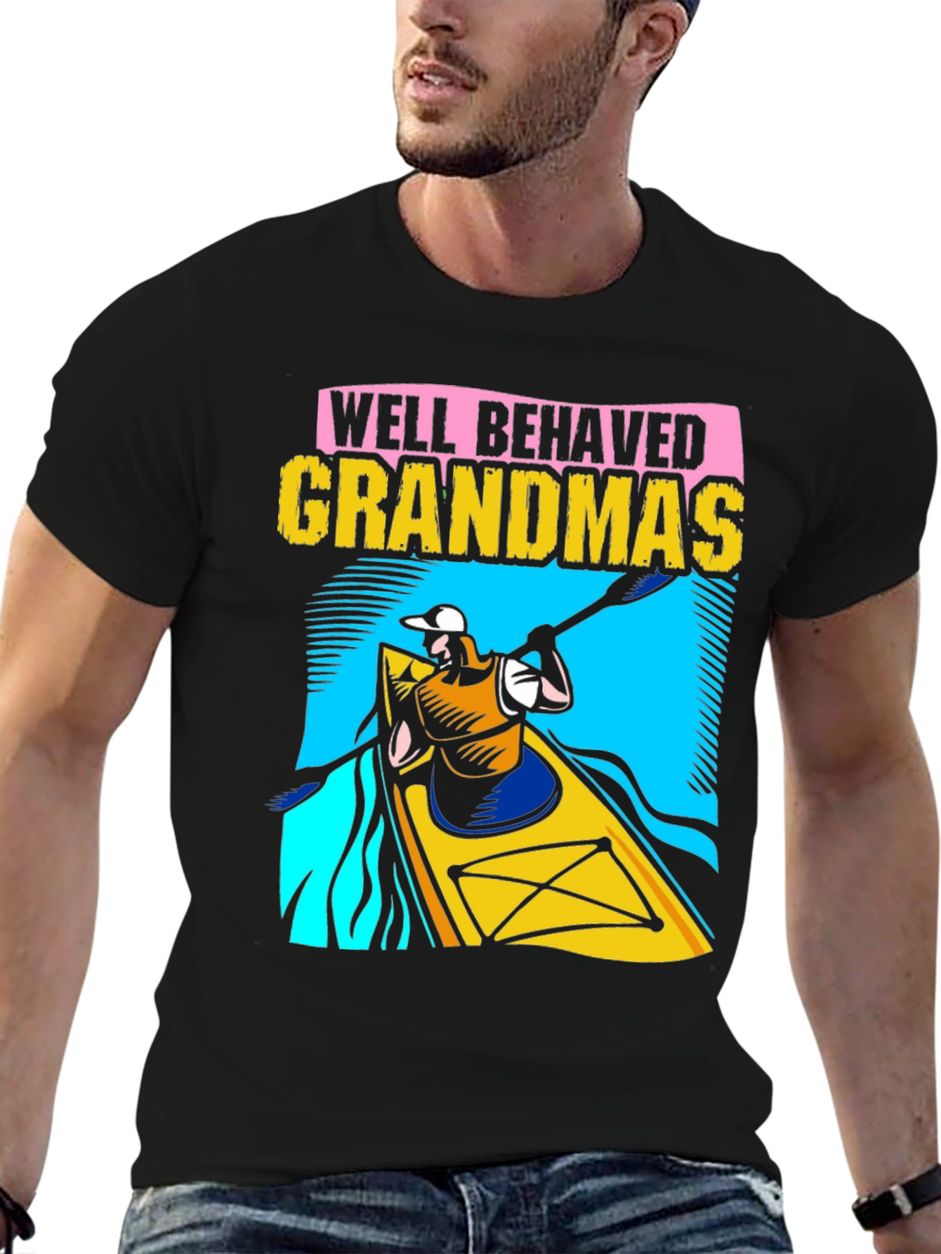 Well Behaved Grandmas Kayaking T-Shirt