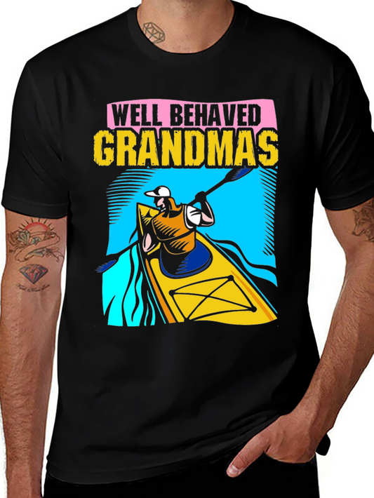 Well Behaved Grandmas Kayaking T-Shirt