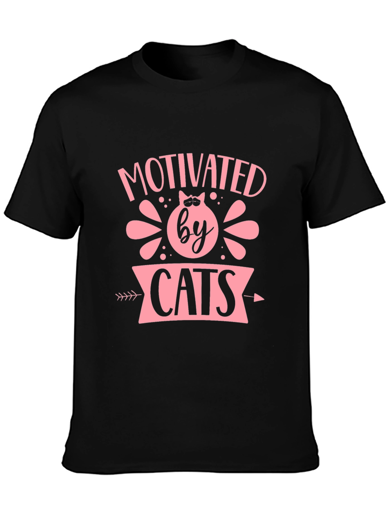 Motivated by Cats T-Shirt - Cute Cat Lover Tee
