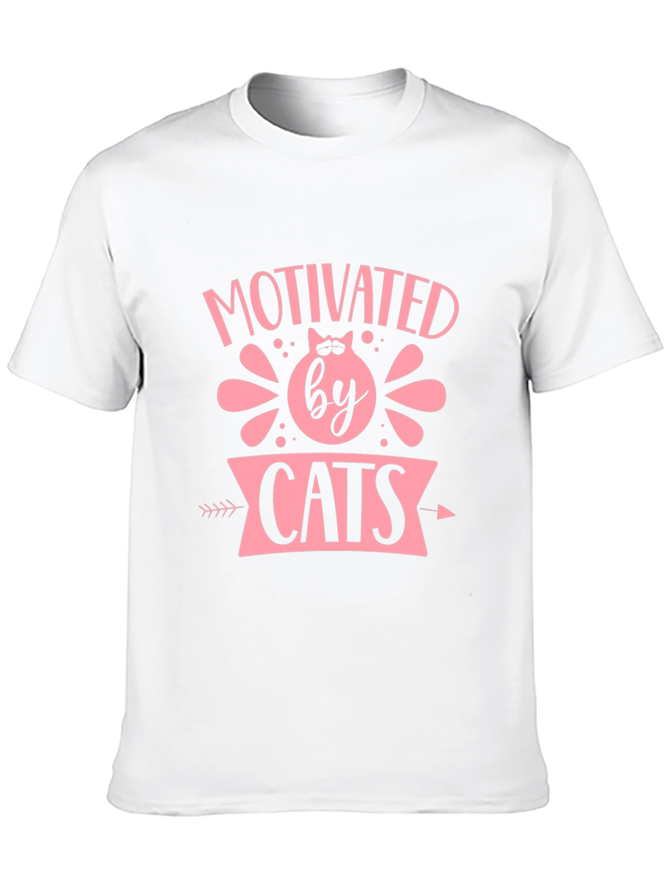 Motivated by Cats T-Shirt - Cute Cat Lover Tee