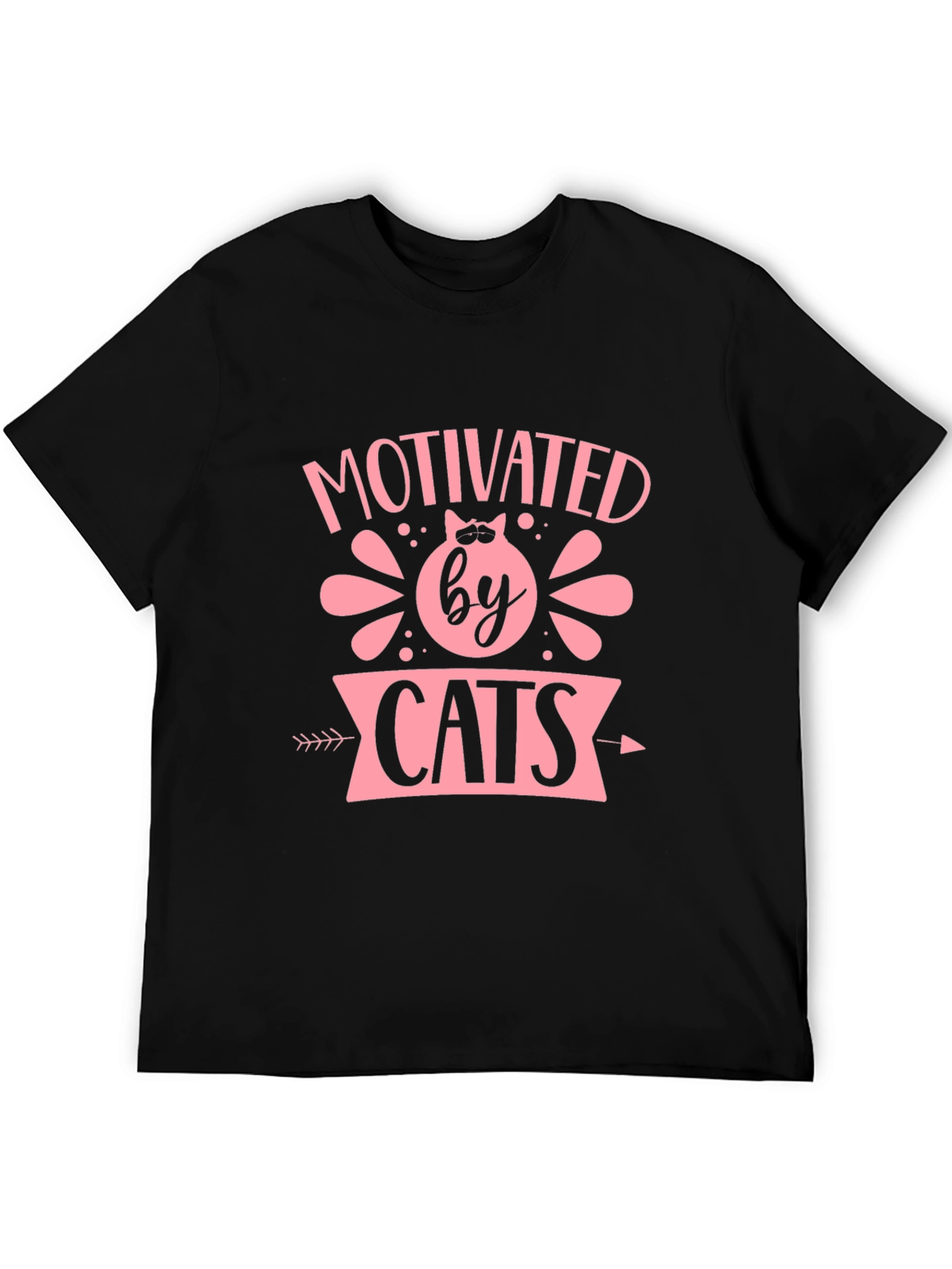 Motivated by Cats T-Shirt - Cute Cat Lover Tee