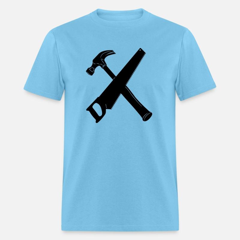 Hammer and saw crossed banner