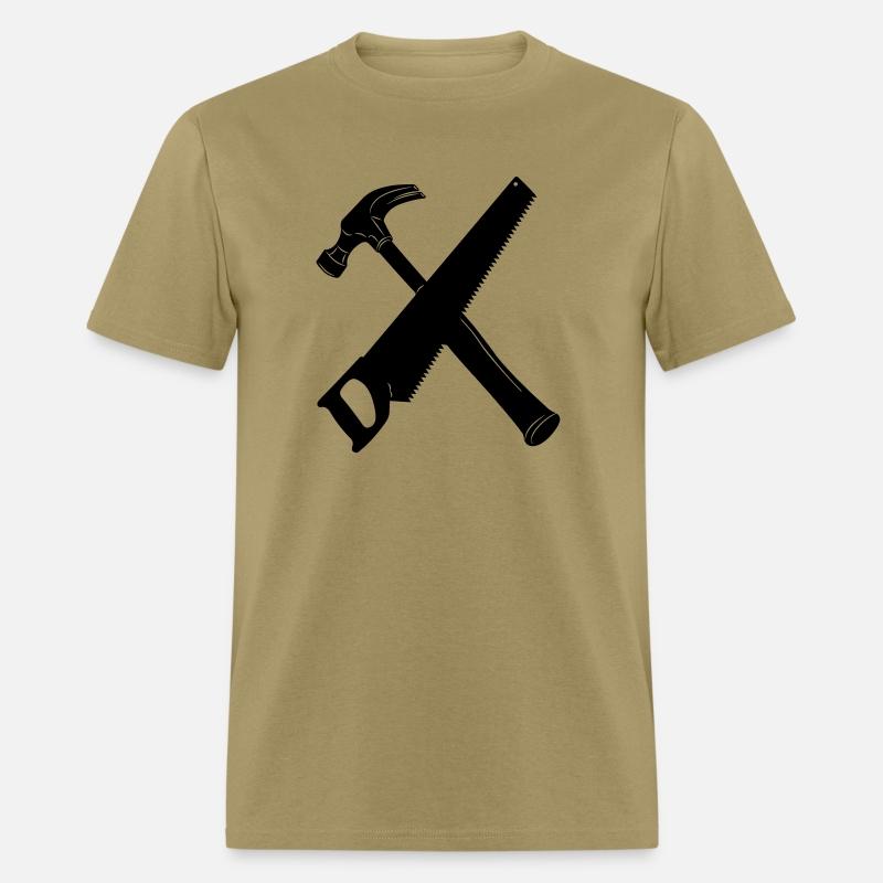 Hammer and saw crossed banner