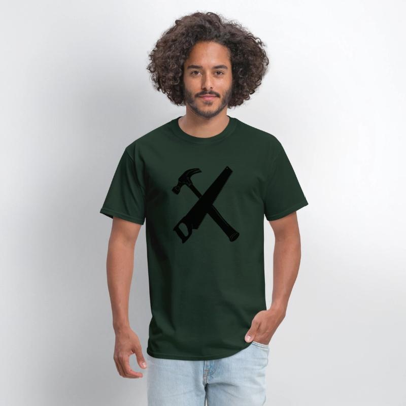 Hammer and saw crossed banner