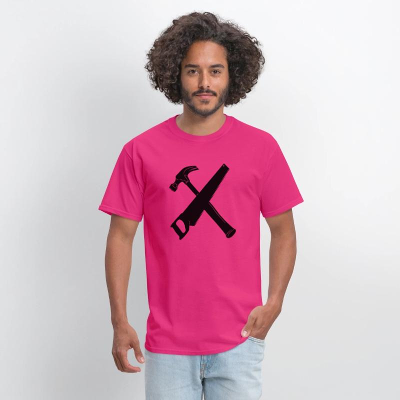 Hammer and saw crossed banner