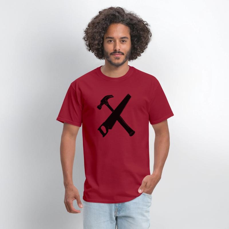 Hammer and saw crossed banner