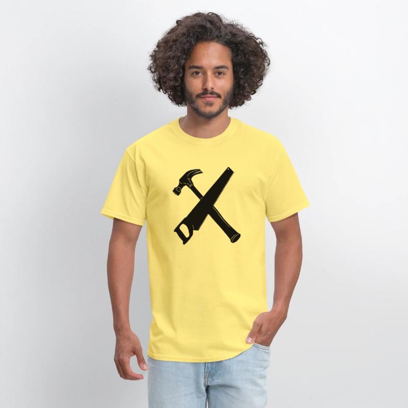 Hammer and saw crossed banner