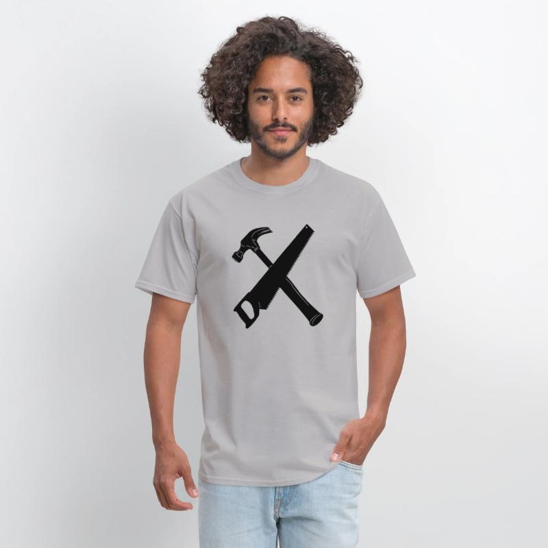 Hammer and saw crossed banner