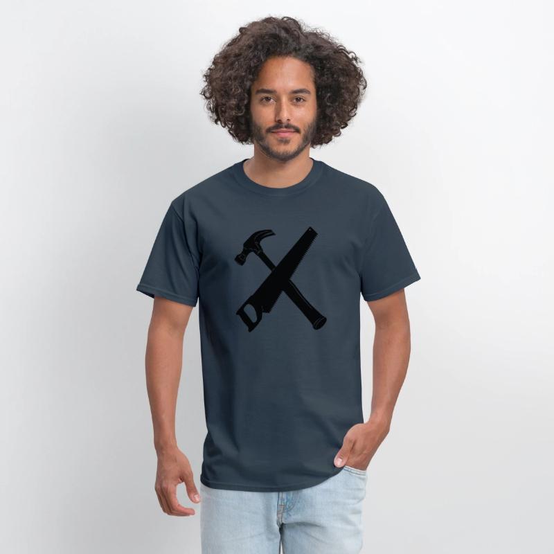 Hammer and saw crossed banner