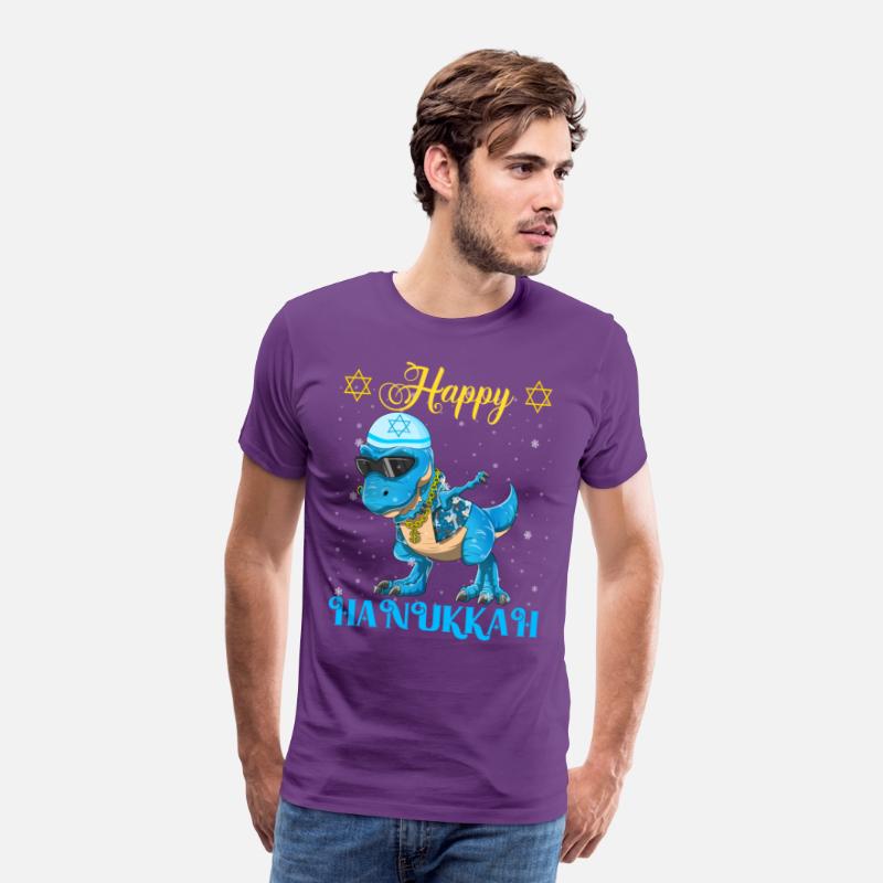 Hanukkah Dinosaur Dabbing Menorasaurus Rapper