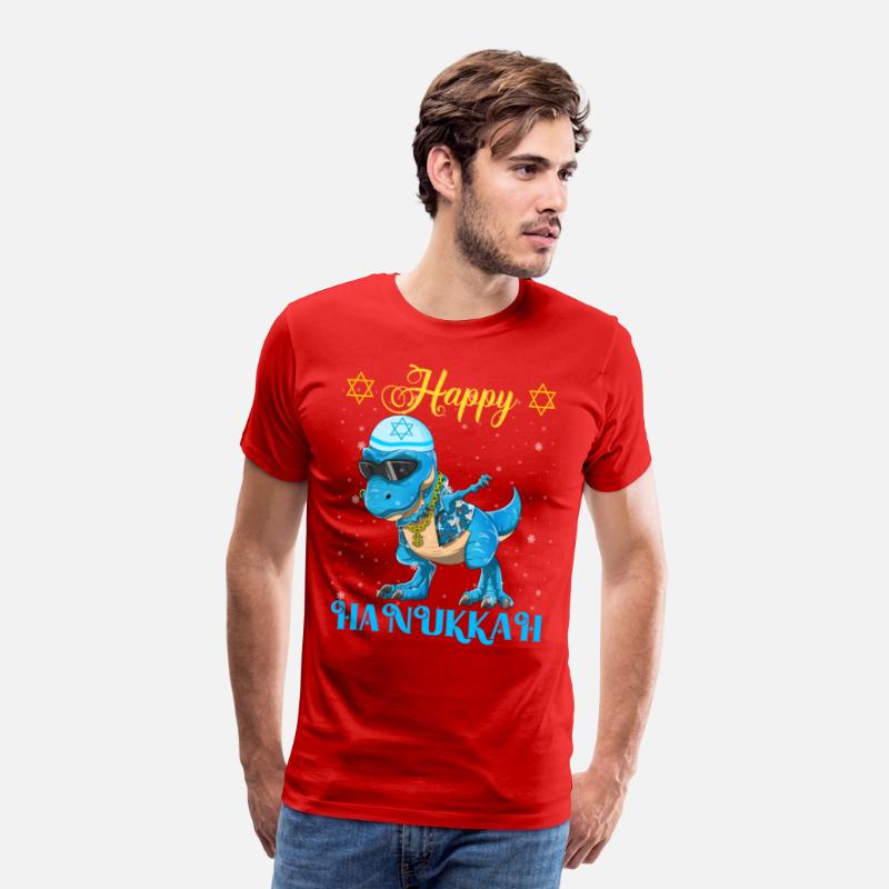 Hanukkah Dinosaur Dabbing Menorasaurus Rapper
