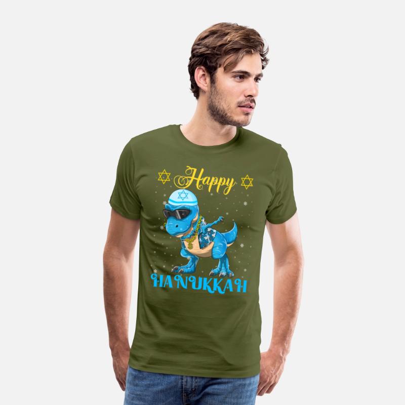 Hanukkah Dinosaur Dabbing Menorasaurus Rapper