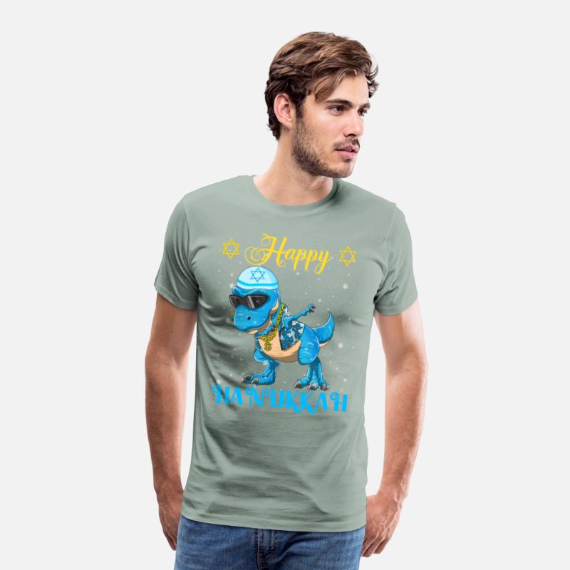 Hanukkah Dinosaur Dabbing Menorasaurus Rapper