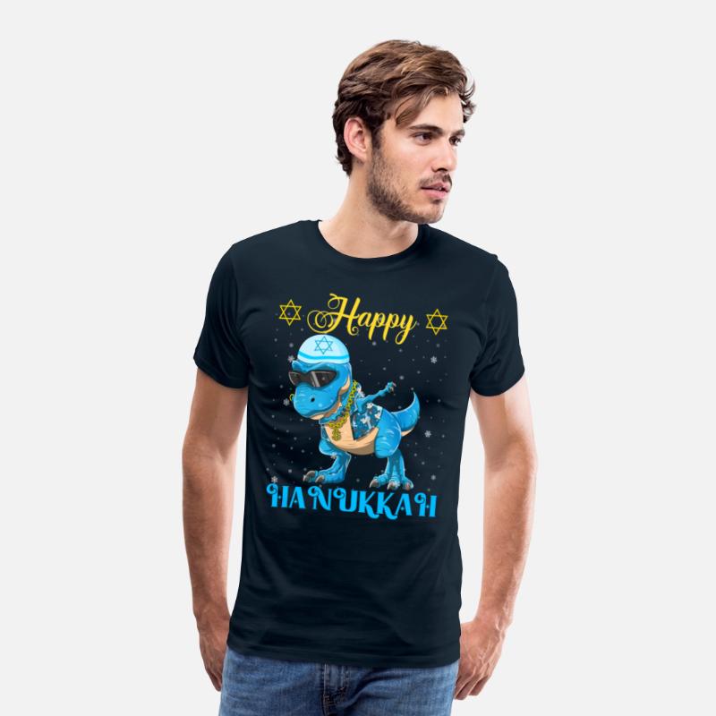 Hanukkah Dinosaur Dabbing Menorasaurus Rapper