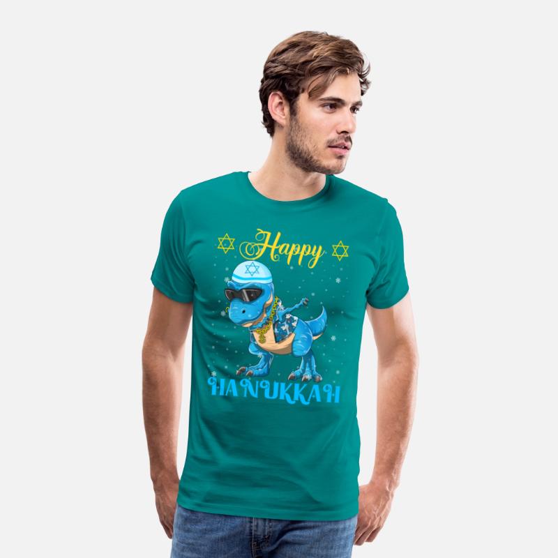 Hanukkah Dinosaur Dabbing Menorasaurus Rapper