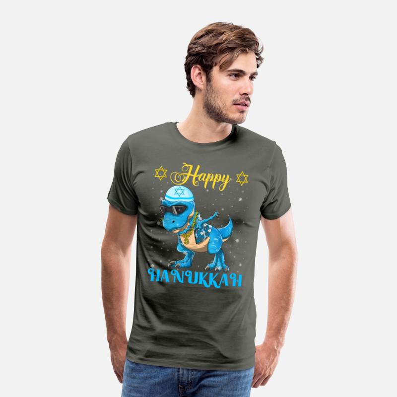 Hanukkah Dinosaur Dabbing Menorasaurus Rapper