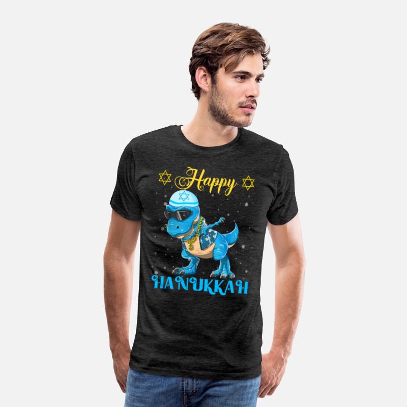 Hanukkah Dinosaur Dabbing Menorasaurus Rapper