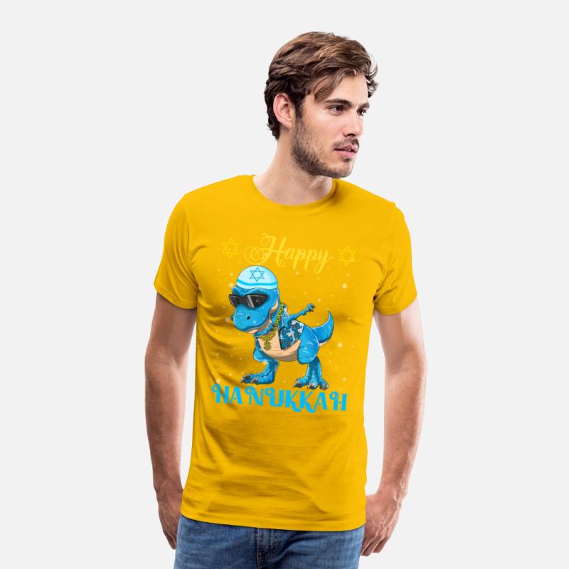 Hanukkah Dinosaur Dabbing Menorasaurus Rapper