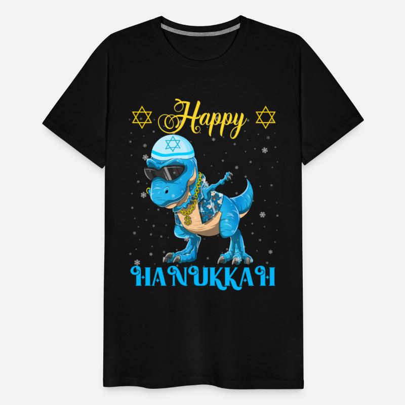 Hanukkah Dinosaur Dabbing Menorasaurus Rapper