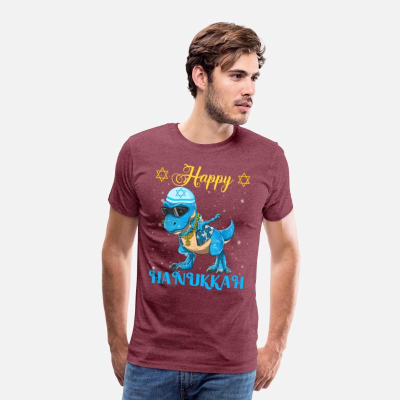 Hanukkah Dinosaur Dabbing Menorasaurus Rapper
