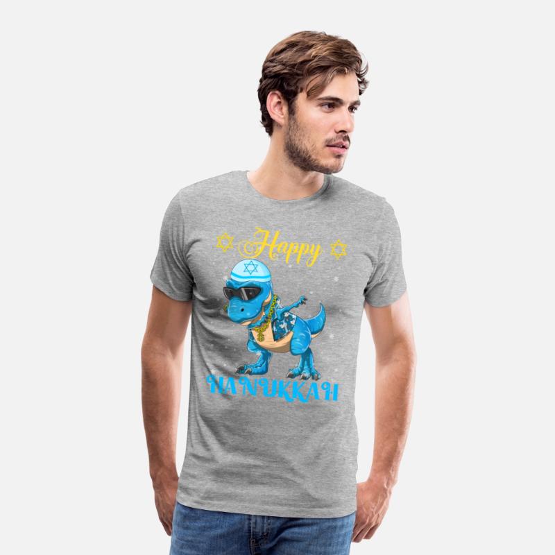 Hanukkah Dinosaur Dabbing Menorasaurus Rapper