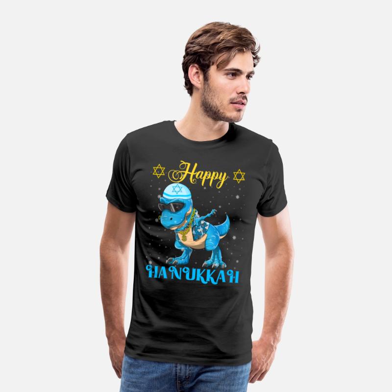 Hanukkah Dinosaur Dabbing Menorasaurus Rapper