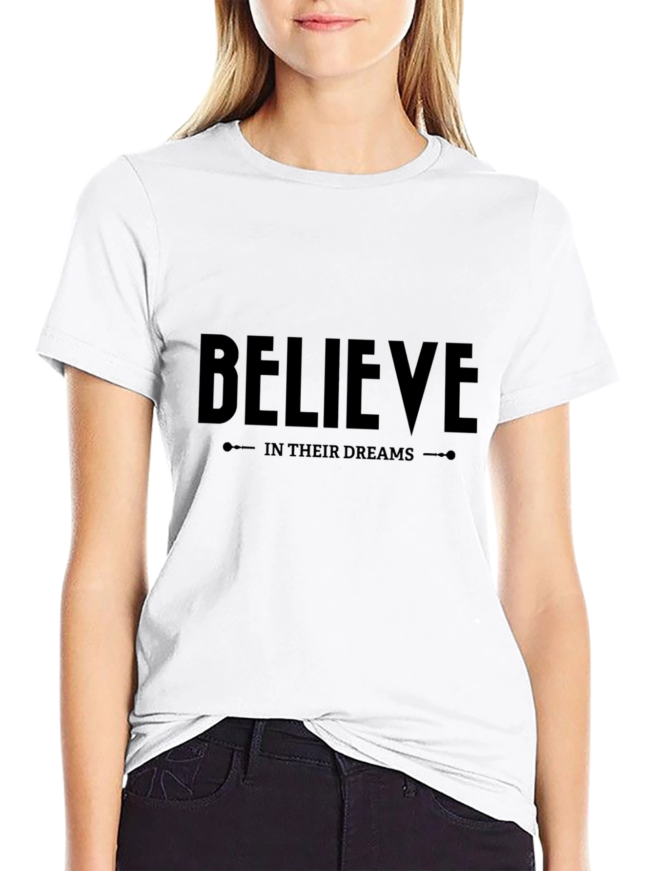 Believe in Their Dreams - Black Graphic Tee