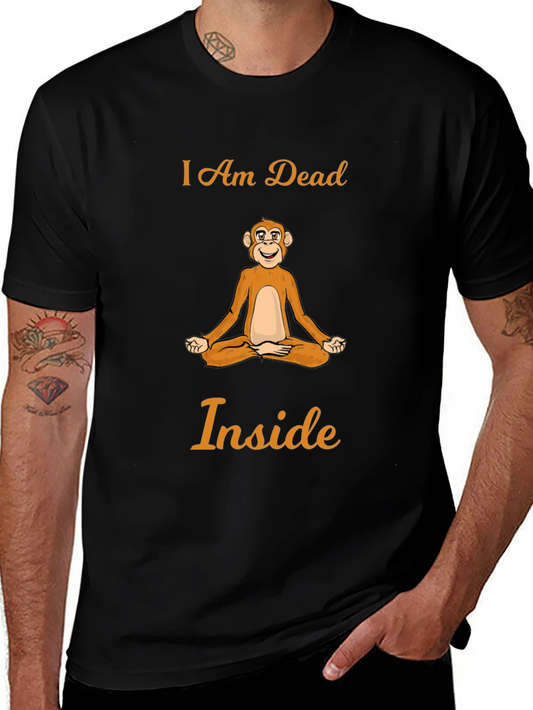 I Am Dead Inside Monkey Meditation T-Shirt