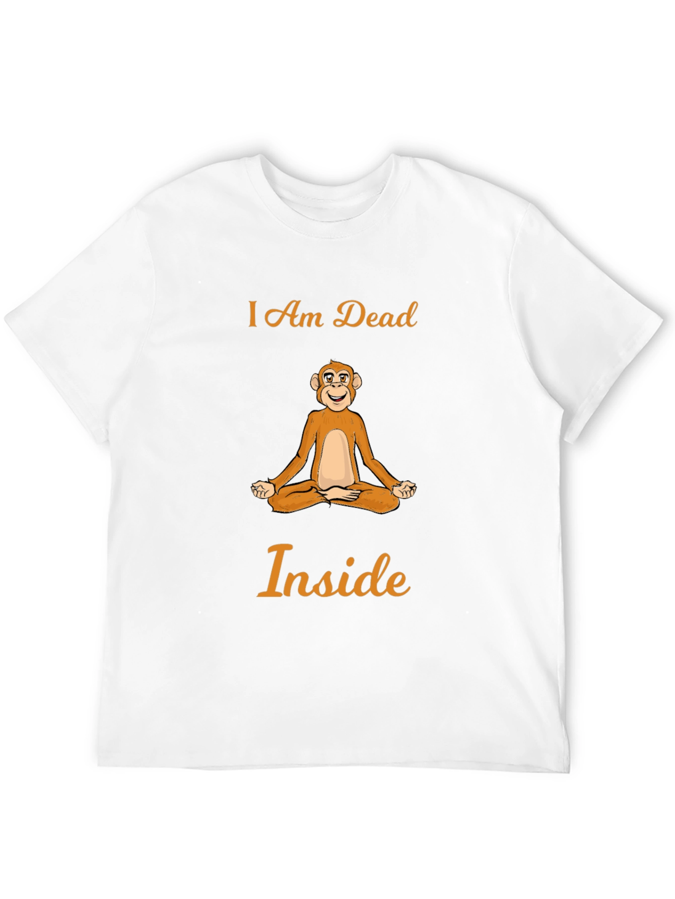 I Am Dead Inside Monkey Meditation T-Shirt