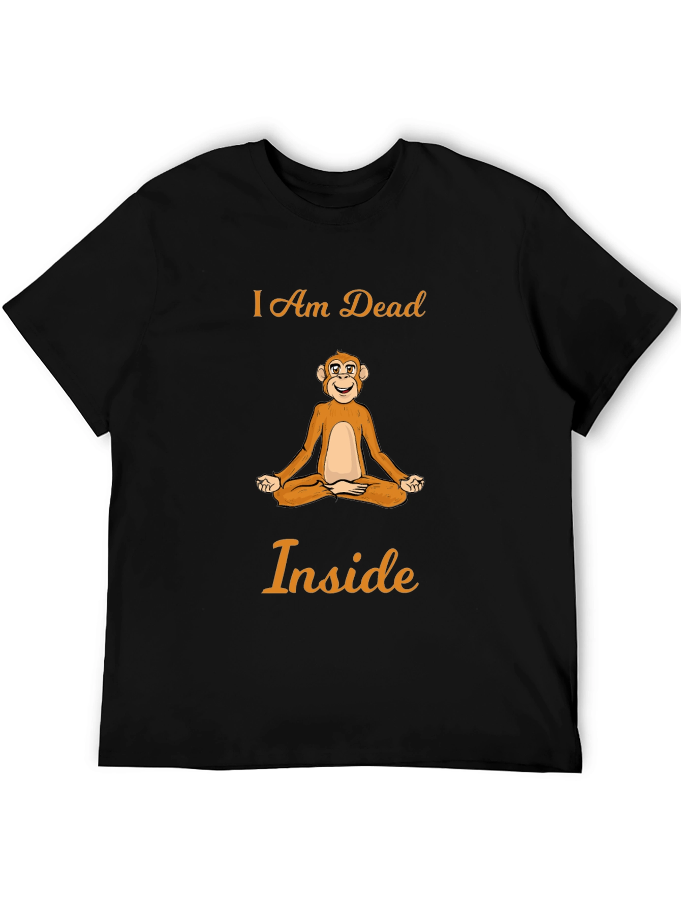 I Am Dead Inside Monkey Meditation T-Shirt