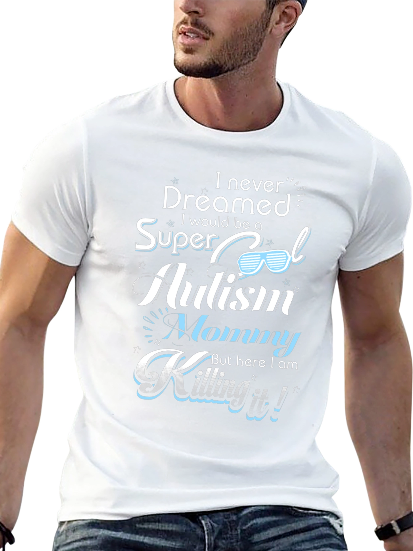 Super Cool Autism Mommy T-Shirt - Black
