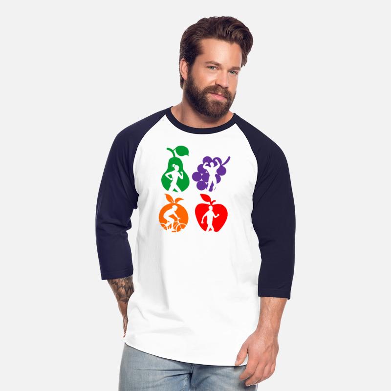 Healthy fruit healthy sports logo